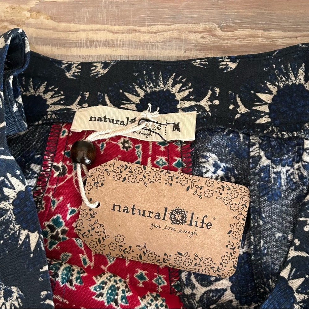 Natural Life Navy & Red Boho Maxi Skirt - Picture 5 of 12